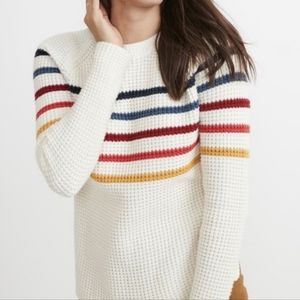 Marine Layer Delaney Rainbow Stripe sweater, Large